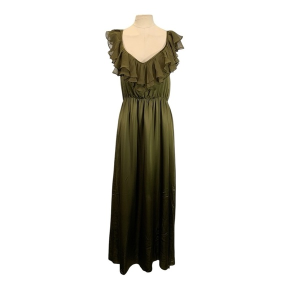 Lynn Lugo Silk Sleeveless Maxi Dress Size 4 - Picture 1 of 10